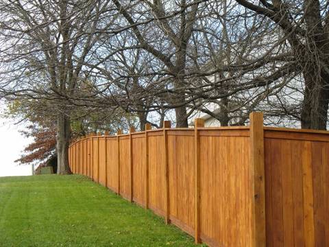 Wood privacy fence built by AAA Fence LLC